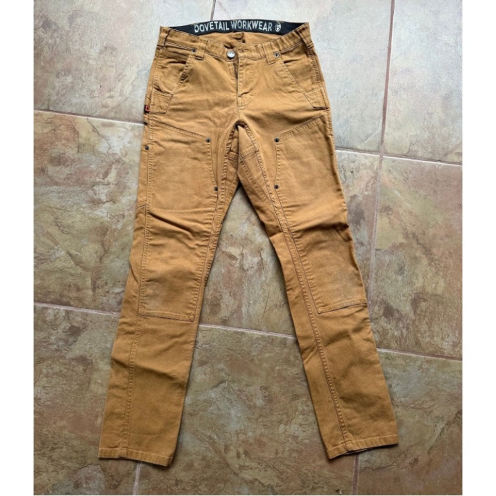Dovetail Workwear Women's Straight Leg Pants - Tan